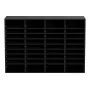 Wood Literature Organizer, 36 Compartments, File Sorter with Removable Shelves, Mailboxes Slot for Office Home Classroom Mailroo
