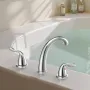 Roman Tub Faucet, 3 Hole Waterfall Bathtub Faucet, Gooseneck Bath Tubs Faucets Set with 2 Handles, Deck Mount Bath Tub Faucets S
