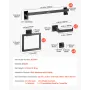 Matte Black Bathroom Hardware Set, 10-Piece Bathroom Accessories Set, 2 Stainless Steel 24-in Towel Bars, 2 Towel Racks, 4 Robe 