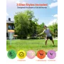 Disc Golf Set, 5 PCS Beginners Flying Discs, Disc Golf Starter Set for Full-Body Strength Training, with Putter, Mid-Range, Driv
