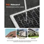 50W 12V Solar Battery Charger Maintainer, Mono Solar Panel Trickle Battery Charger with Upgraded MPPT Controller, IP65 Waterproo