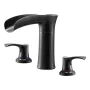 VEVOR Roman Tub Faucet, 3 Hole Waterfall Bathtub Faucet, Zinc Alloy Bath Tubs Faucets Set with 2 Handles, Deck Mount Bath Tub Fa