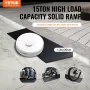 3 cm Rise Cuttable Threshold Ramp for Sweeping Robot, 90 cm Wide Natural Rubber Wheelchair Ramp, Non-Slip Solid Rubber Ramp with