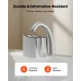 Roman Tub Faucet, 3 Hole Waterfall Bathtub Faucet, Gooseneck Bath Tubs Faucets Set with 2 Handles, Deck Mount Bath Tub Faucets S