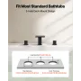 Roman Tub Faucet, 3 Hole Waterfall Bathtub Faucet, Bath Tubs Faucets Set with 2 Handles, Roman Tub Faucets Deck Mount for Pet Wa