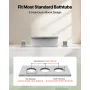 Roman Tub Faucet, 3 Hole Waterfall Bathtub Faucet, Roman Bathtub Faucets Set with 2 Handles, Deck Mount Bath Tub Faucets Set for