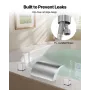 VEVOR Roman Tub Faucet, 3 Hole Waterfall Bathtub Faucet, Roman Bathtub Faucets Set with 2 Handles, Deck Mount Bath Tub Faucets S