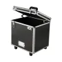 Portable File Storage Box, 395 x 320 x 380 mm Internal Chest Size, Locking Mobile Business Case with Telescopic Handle, Hand pul
