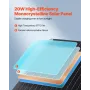 20W 12V Solar Panel Battery Charger, Solar Battery Trickle Charger Maintainer with Built-in Smart Controller & 3 Connection Cabl