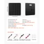 20W 12V Solar Panel Battery Charger, Solar Battery Trickle Charger Maintainer with Built-in Smart Controller & 3 Connection Cabl