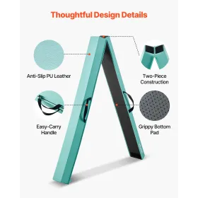 8FT Folding Balance Beam for Kids, 90.7 KG Stable Support Gymnastics Floor Beam with Non-Slip Mats, Gymnastics Training Equipmen