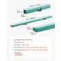 8FT Folding Balance Beam for Kids, 90.7 KG Stable Support Gymnastics Floor Beam with Non-Slip Mats, Gymnastics Training Equipmen