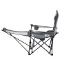 VEVOR Reclining Camping Chair, 4 Adjustable Positions, Portable Folding Lounger for Adults, Mesh Beach Chair with Headrest & Foo