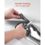 Double Reflective Insulation Roll, Non-Perforated Woven Fabric Radiant Barrier, 0.15mm 38.1m x 1.22m, Double-Sided Aluminum Foil