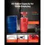 VEVOR 95L Waste Oil Drain Tank, Air Operated Portable Oil Drainer with Adjustable Funnel Height, Industrial Fluid Drain Tank wit