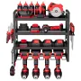 Power Tool Organizer Vægmontering, 4-lags opbevaringsstativ med