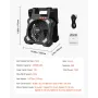 20000mAh Rechargeable Solar Fan with LED Lantern, 20 cm Portable Fan Cordless with 7W Foldable Solar Panel, 5-Speed & Timer & Qu