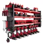 VEVOR Power Tool Organizer Vægmontering, 4-lags opbevaringsstativ med 8 boreholdere, værktøjsholder og opbevaringsstativ med