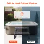 Hot Tub Step, 2-Step Spa Outdoor Stairs, Heavy Duty 599.5 mm Wide PP Above-Ground/Inflatable Pool Ladder with 145.2 kg Weight Ca