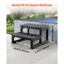 Hot Tub Step, 2-Step Spa Outdoor Stairs, Heavy Duty 599.5 mm Wide PP Above-Ground/Inflatable Pool Ladder with 145.2 kg Weight Ca