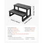 VEVOR Hot Tub Trin, 2-trins Spa udendørs trapper, Heavy Duty 599,5 mm bred PP over jorden/oppustelig poolstige med 145,2 kg Wei