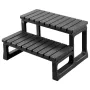 Hot Tub Trin, 2-trins Spa udendørs trapper, Heavy Duty 599,5 mm