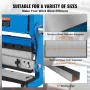 VEVOR Sheet Metal Bremse, 12-tommer, 3-i-1 kombinationspressebremserullemaskine, 20-gauge kapacitet forskydningspresse med 90°