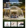 VEVOR Pop up Bubble Tent, 4.58 x 4.32 m Waterproof & UV-Resistant, Clear Camping Tent Shelter, Outdoor Garden Dome Igloo Tents w