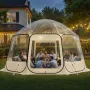 Pop up Bubble Tent, 4.58 x 4.32 m Waterproof & UV-Resistant, Clear Camping Tent Shelter, Outdoor Garden Dome Igloo Tents with Wi