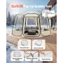 Pop up bobletelt, 3,36 x 3,45 m Vandtæt og UV-resistent, klart