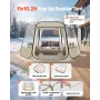 VEVOR Pop up bobletelt, 3,36 x 3,05 m Vandtæt & UV-resistent, klart campingtelt skjul, udendørs havekuppel-iglo-telte m