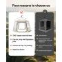 Pop up bobletelt, 3,36 x 3,05 m Vandtæt & UV-resistent, klart