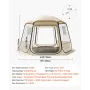 VEVOR Pop up bobletelt, 3,36 x 3,05 m Vandtæt & UV-resistent, klart campingtelt skjul, udendørs havekuppel-iglo-telte m