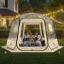Pop up Bubble Tent, 3.36 x 3.05 m Waterproof & UV-Resistant, Clear Camping Tent Shelter, Outdoor Garden Dome Igloo Tents with Wi