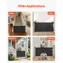Retractable Baby Gate, Extends to 1850 mm Wide, 795 mm Tall, with Security Lock, Easy to Use, Walk Through Without Tripping, Mes