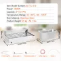 Commercial Food Warmer, 1500W Electric Stainless Steel Steam Food Warmer with Glass Cover, 9-Pan Countertop Buffet Bain Marie wi