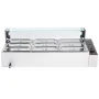 Commercial Food Warmer, 1500W Electric Stainless Steel Steam Food Warmer with Glass Cover, 9-Pan Countertop Buffet Bain Marie wi
