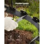 VEVOR Landscape Edging, 600 x 5 cm Plastic Garden Border Edging with 120 Spikes, No Dig, Flexible Lawn Edgings Roll, UV-Resistan