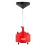 30L Waste Oil Drain Tank, Industrial Fluid Drain Tank with Adjustable Funnel Height, Portable Oil Drainer with Wheels, Fluid Fue
