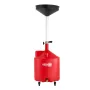 68L Waste Oil Drain Tank, Industrial Fluid Drain Tank with Adjustable Funnel Height, Portable Oil Drainer with Wheels, Fluid Fue