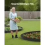 Landscape Edging, 2000 x 10 cm Plastic Garden Border Edging with 30 Spikes & 2 Ground Stakes, No Dig, Flexible Lawn Edgings Roll