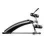Sit Up Bench, Curved Decline Ab Bench with Reverse Crunch Handle, with 6 Adjustable Height Setting, Heavy Duty Steel, 272 Kg Cap