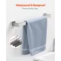 Brushed Nickel Bathroom Hardware Set, 5 Pieces Bathroom Accessories Set, Stainless Steel 24 inch Towel Bar, Towel Rack, 2 Robe T