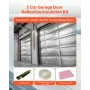 Reflective Insulation Roll, 2 Car Garage Door Thermal Insulation Kit, 6mm 5.49 m x 0.61 m, 4 Rolls Aluminum Foil EPE Foam Core R