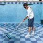 Pool Brush Head, 508 mm Scrub Brushes with Nylon Bristles and Aluminum Pole Connector, Heavy Duty Curved Brush Head for Cleaning