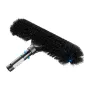 Pool Brush Head, 508 mm Scrub Brushes with Nylon Bristles and Aluminum Pole Connector, Heavy Duty Curved Brush Head for Cleaning
