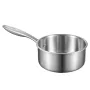 1,5 QT gryde, gryde i rustfrit stål med glaslåg