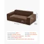 2110 mm Modern Sofa, Comfy Corduroy Couch with Deep Seats, Cloud Sofa with Wide Armrests, No Assembly Required, Large Plush Couc