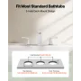 Roman Tub Faucet, 3 Hole Waterfall Bathtub Faucet, Bath Tubs Faucets Set with 2 Handles, Roman Tub Faucets Deck Mount for Pet Wa