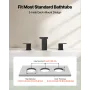 Roman Tub Faucet, Bath Tubs Faucets Set with 2 Handles, Waterfall Roman Tub Faucet for Pet Washing, Baby Care, Adult Bathing, Ma
